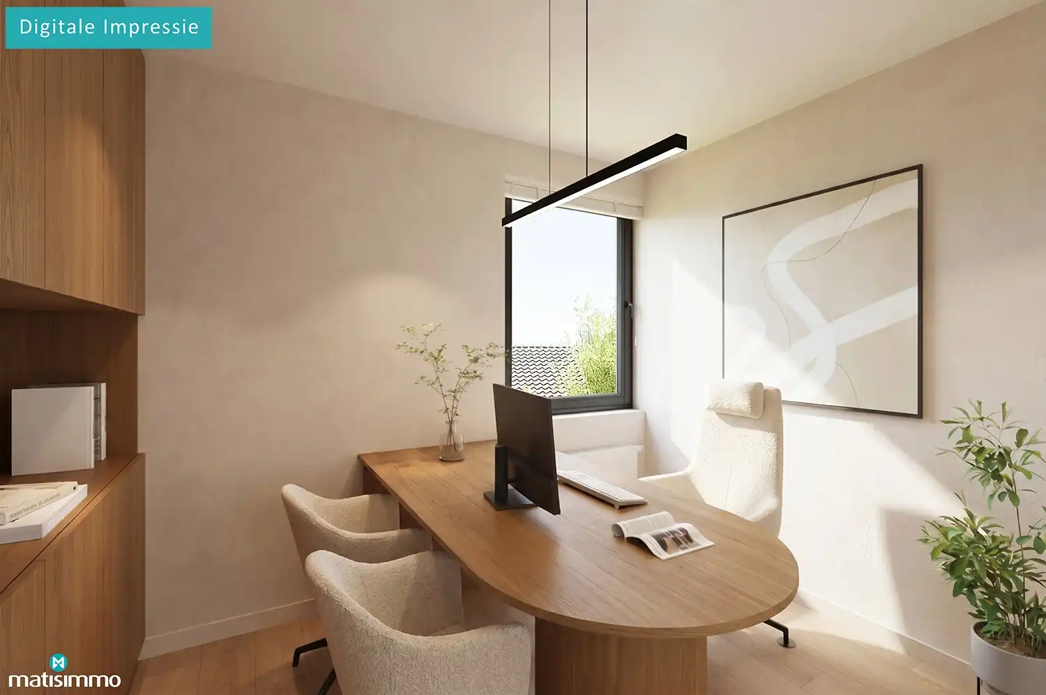 MEERSGEZINSWONING (2 APP.) MET 2 GARAGES, KELDER, ZOLDER EN RUIME TUIN IN MUNSTERBILZEN foto 11