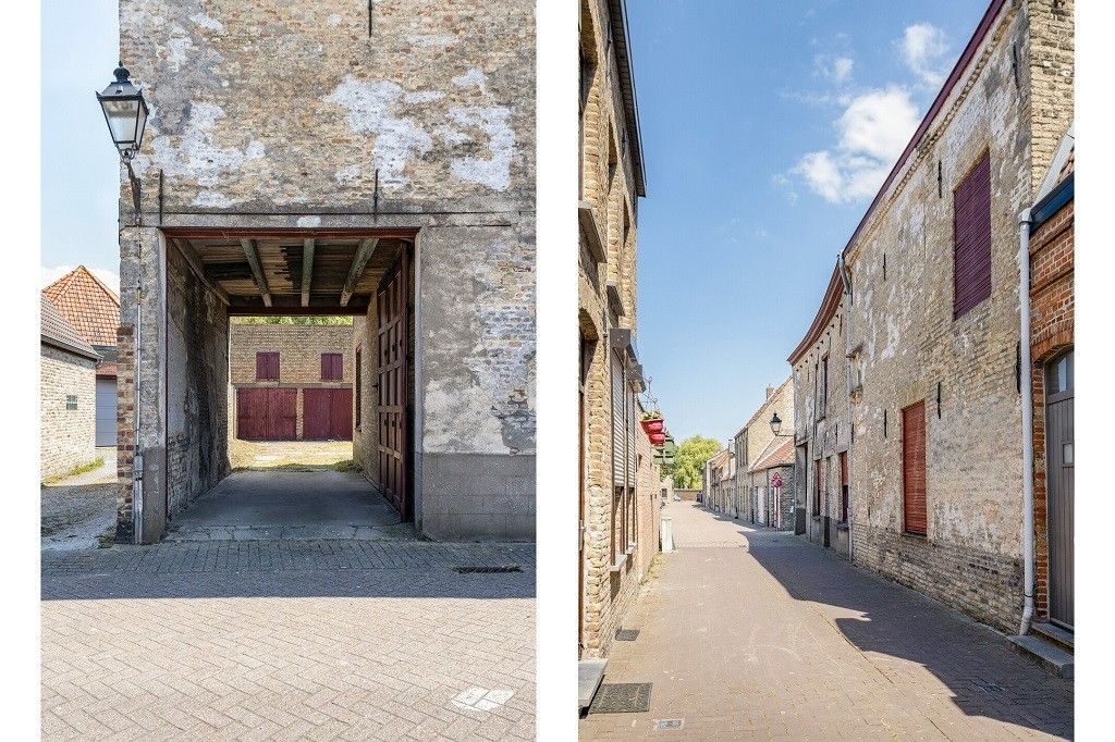 VEURNE: Historisch gebouw (reeds vermeld begin 15de eeuw, verbouwd in 1716) met meerdere garages pal in het centrum van Veurne op 673m² grondoppervlakte. foto 3