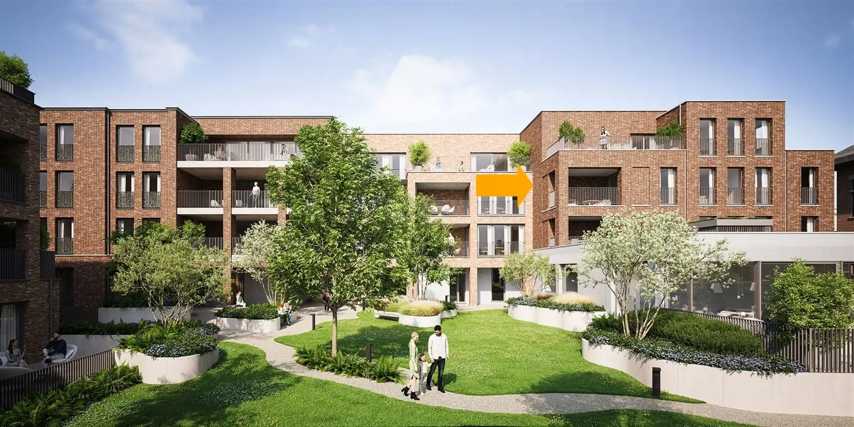 3slk appartement met tuinzicht foto {{pictureIndex}}