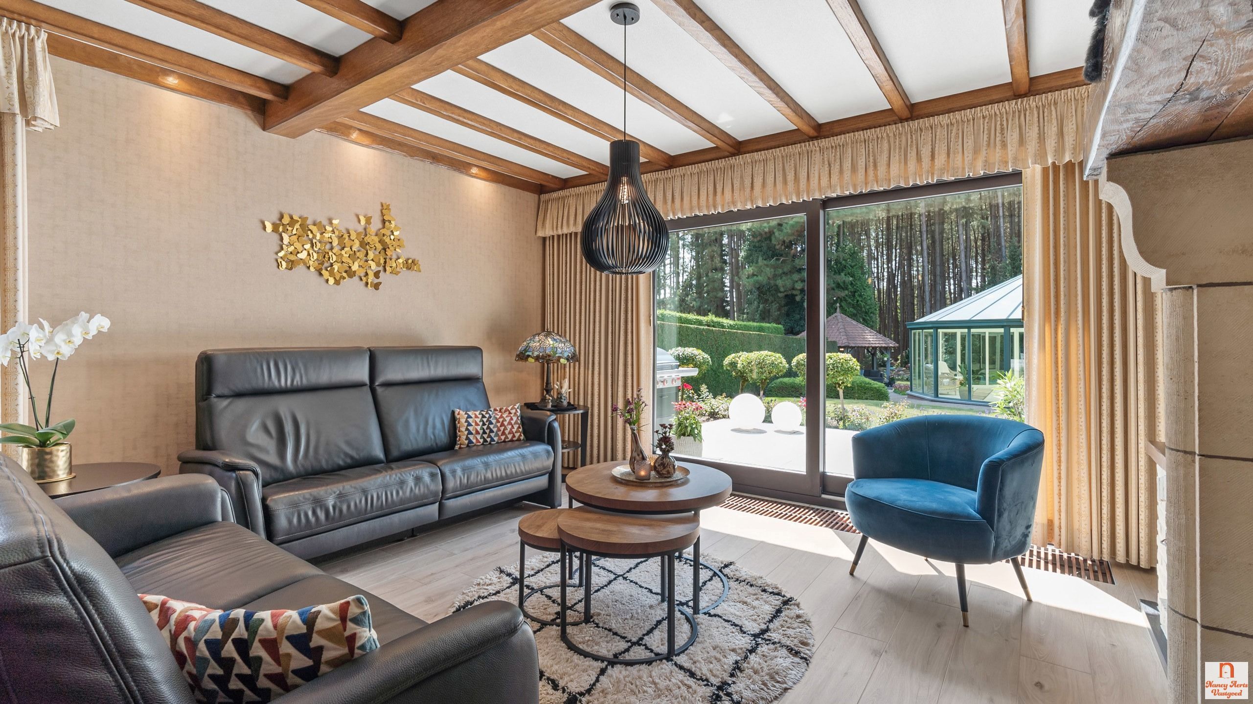 Luxueuze villa met overdekt zwembad, bos en weiland foto 6