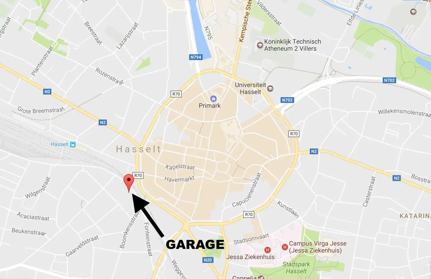 Ruime, afsluitbare garage, gelegen op slechts 100 m wandelafstand van de kleine ring in Hasselt foto 2