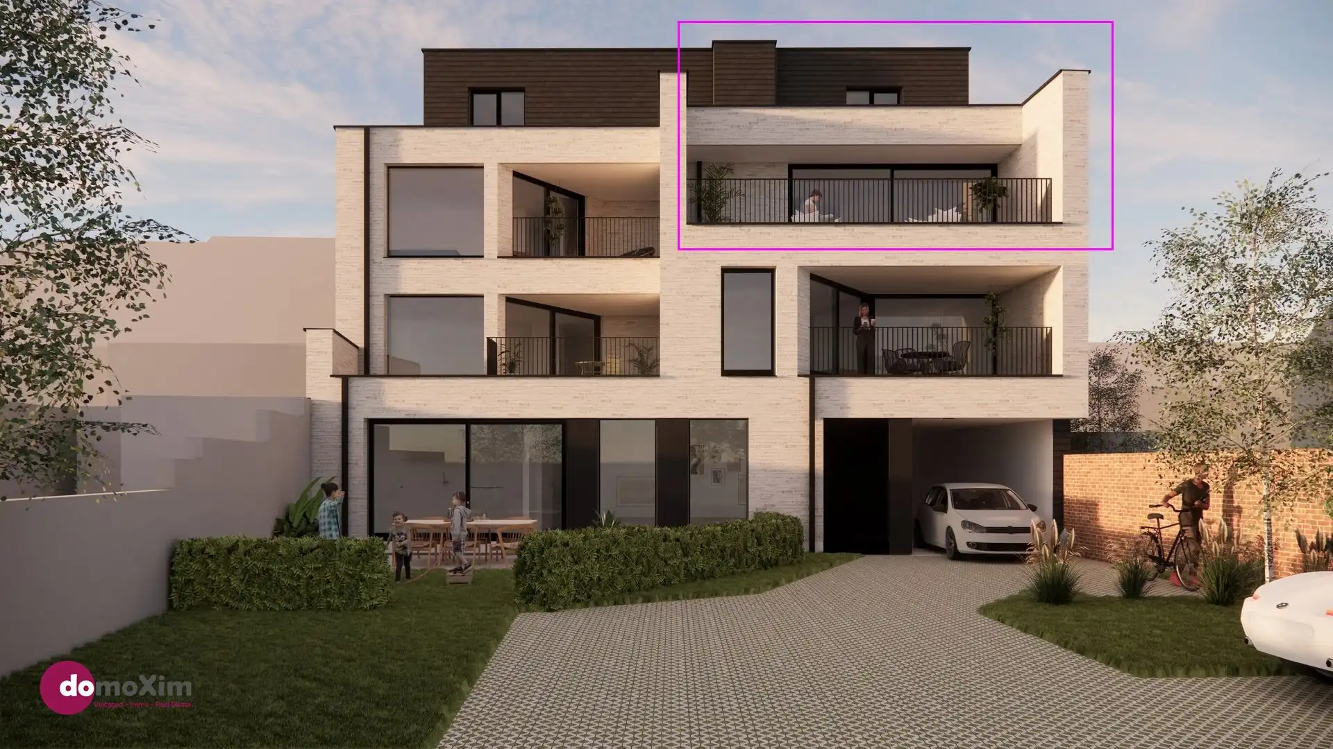 Modernen, lichtrijke duplex met ruim zonneterras in Sidelake Five foto 4