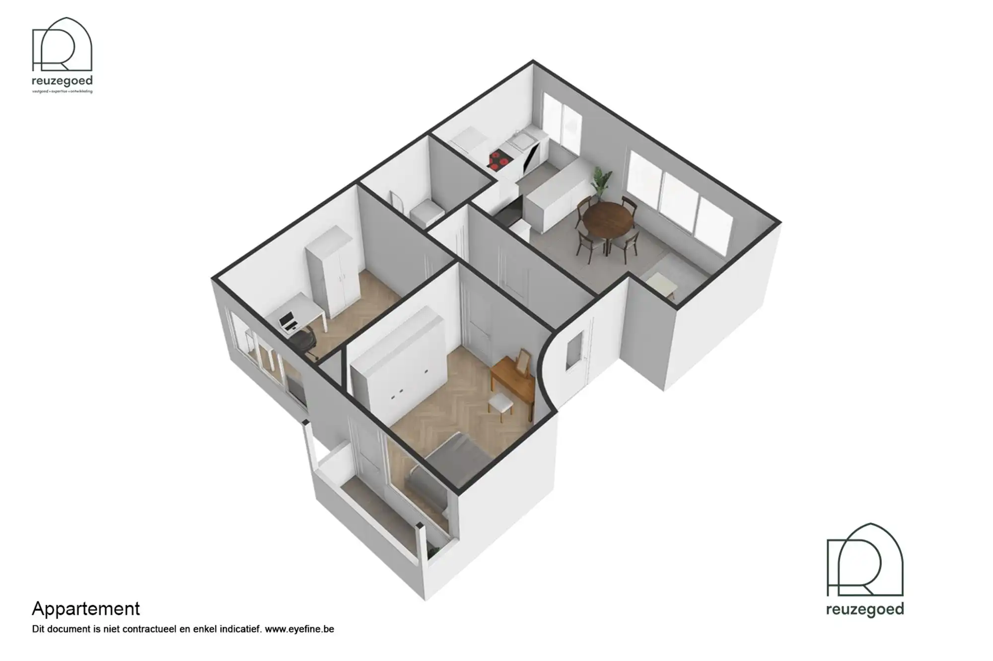 Leuk modern appartement met twee slaapkamers dichtbij centrum Mechelen foto 22