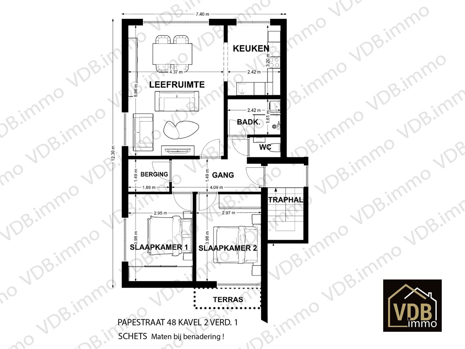 GERENOVEERD APPARTEMENT - 2 SLAAPKAMERS foto 4