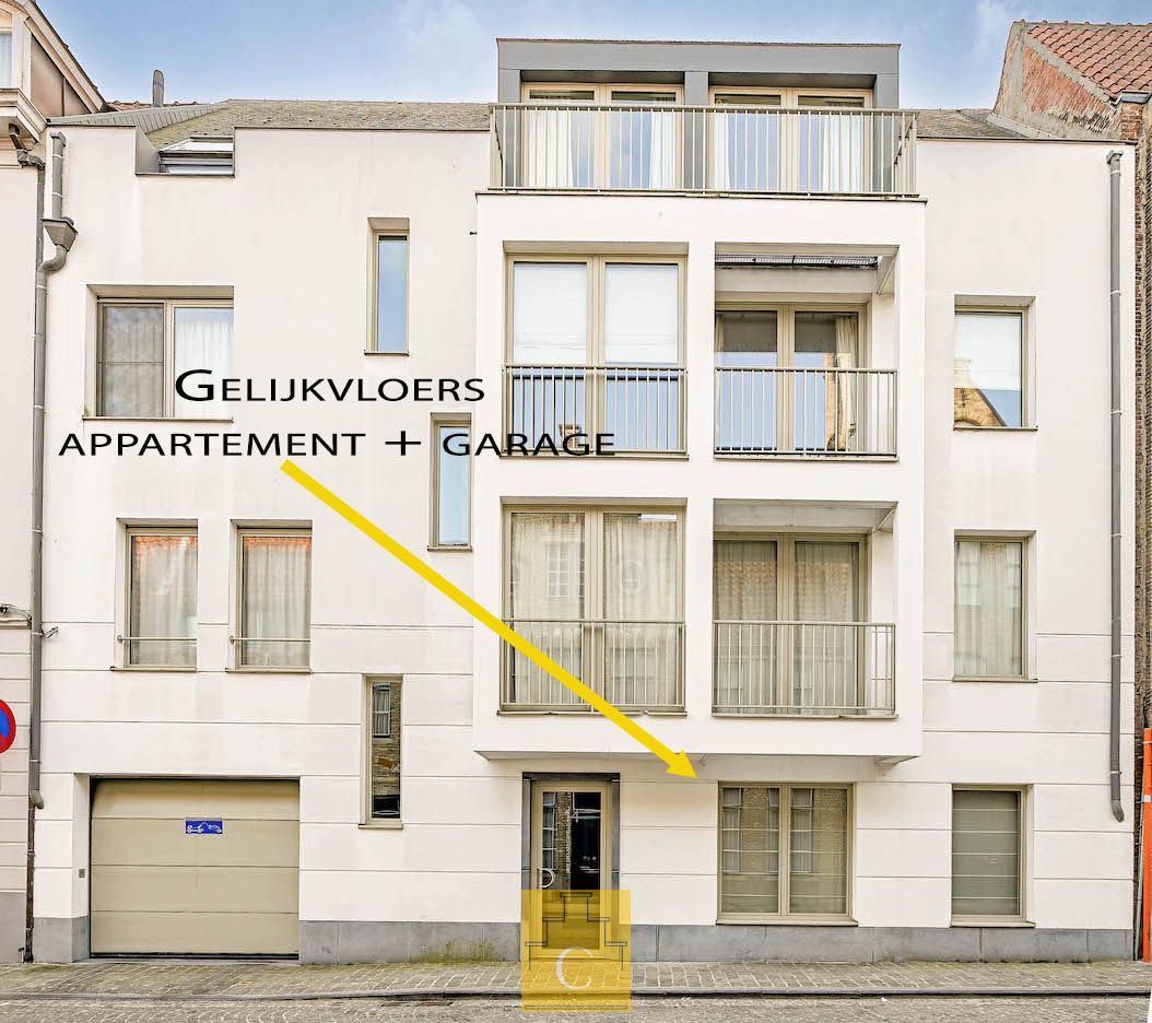 Gelijkvloersappartement zonneterras en tuin,  autostandplaats in kleine luxe-residentie tussen Sint-Salvators en Markt foto 21