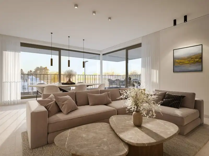 LUXUEUS GELIJKSVLOERS APPARTEMENT MET TUIN TE KOOP OP TOPLOCATIE IN WACHTEBEKE foto 6