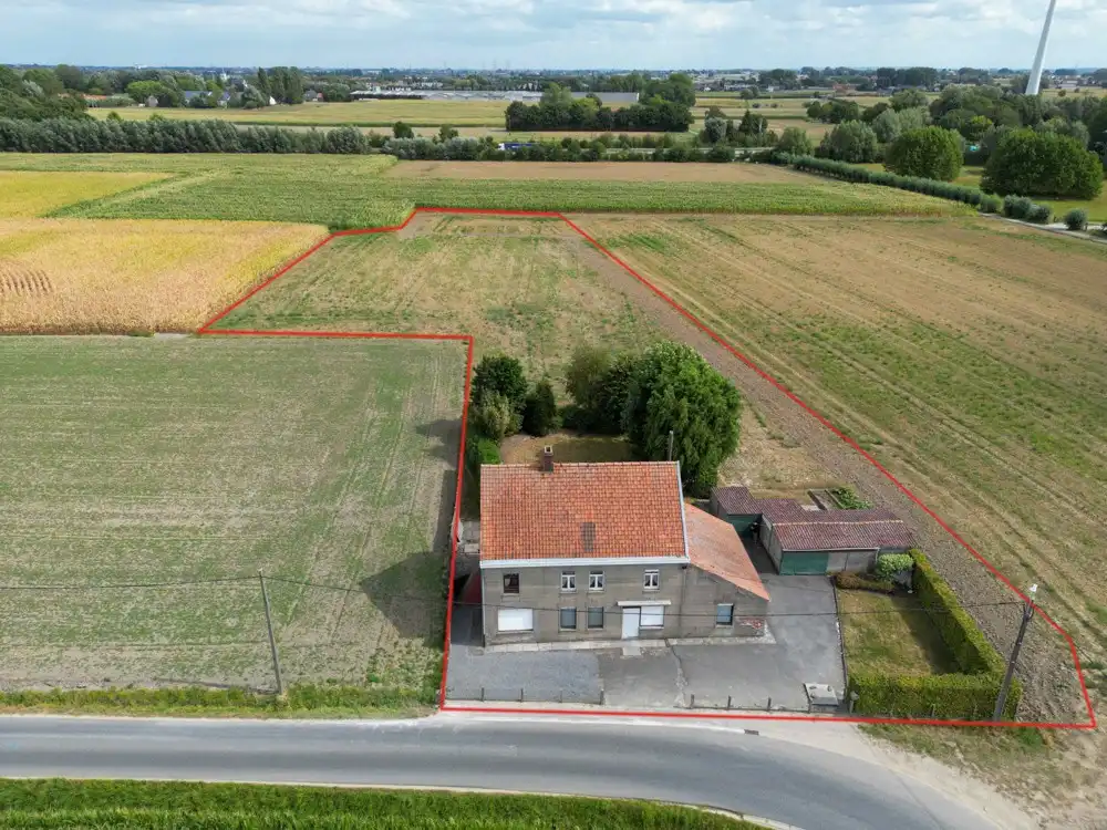 Landelijke woning/bouwgrond met verzichten - Oekene foto 2