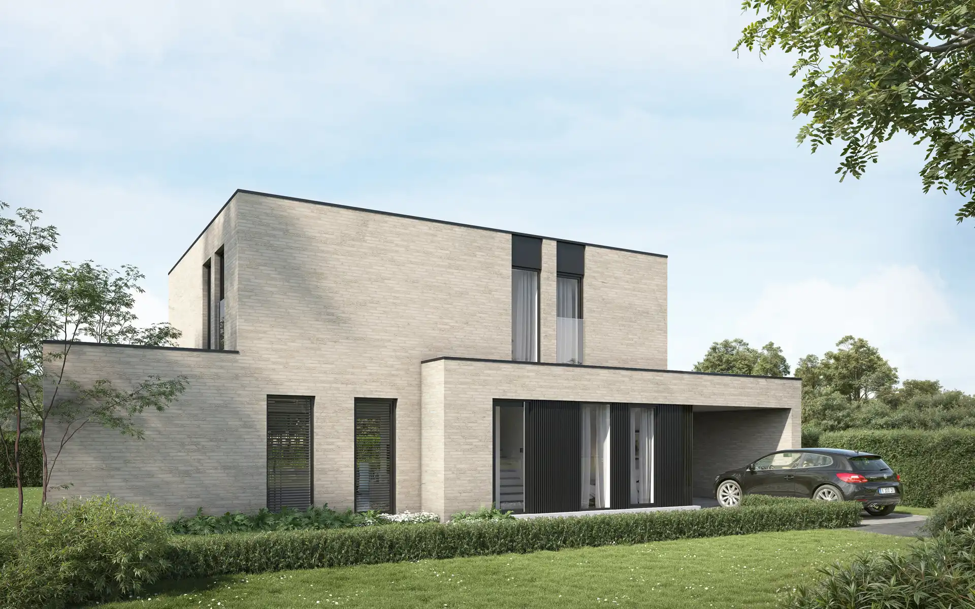 Moderne, vrijstaande nieuwbouwwoning foto {{pictureIndex}}