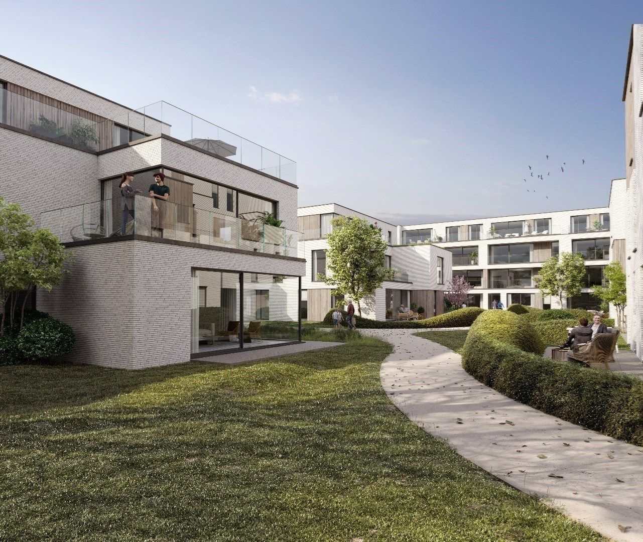 Lichtrijk drieslaapkamer appartement met terras in Lochristi foto 12
