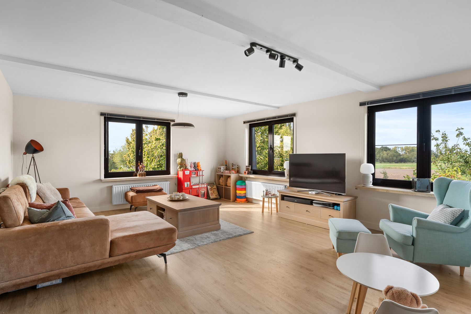 Ruim en lichtrijk appartement met grote garage en atelier foto 2