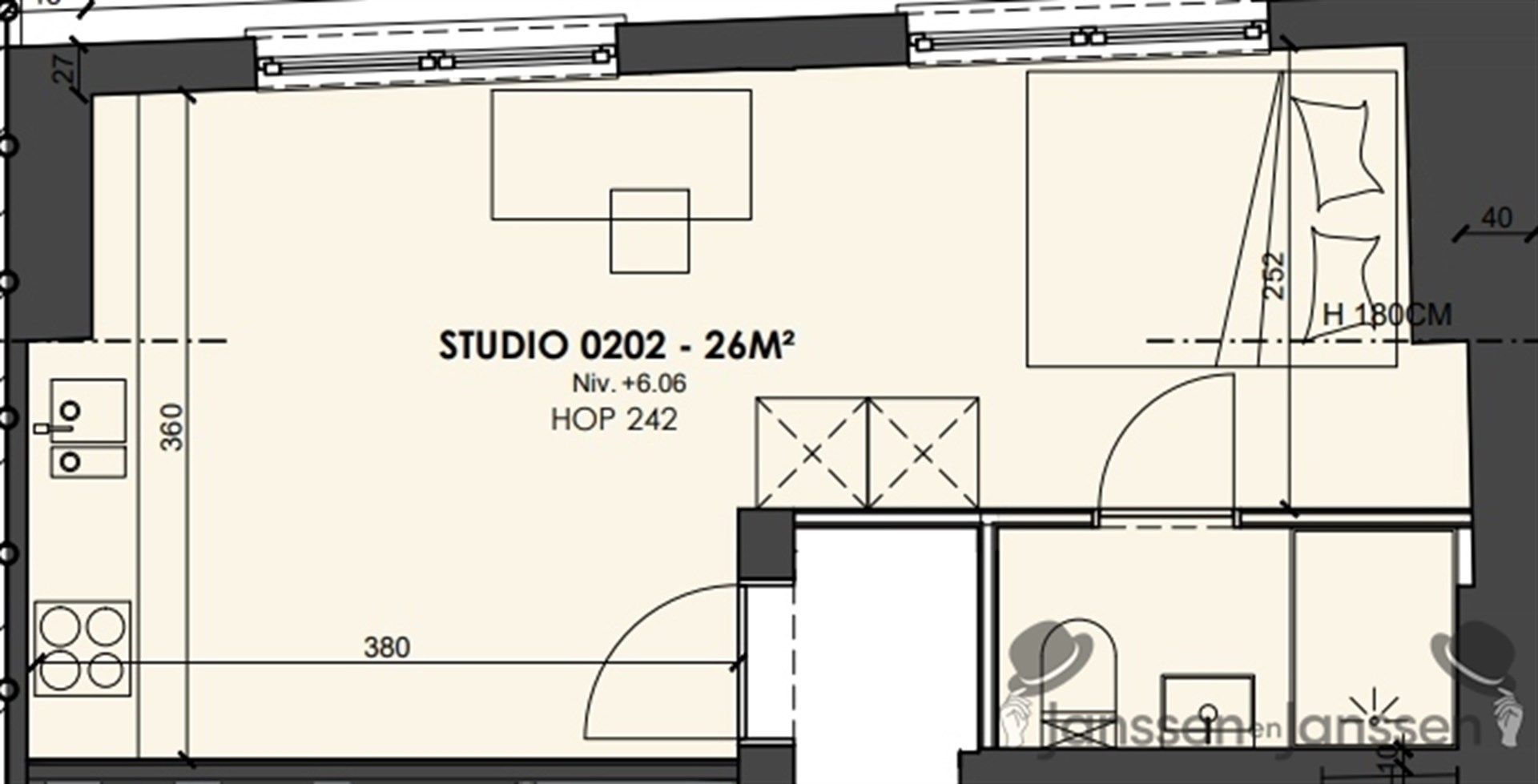 Luxe studio met volledig ingerichte keuken foto 6