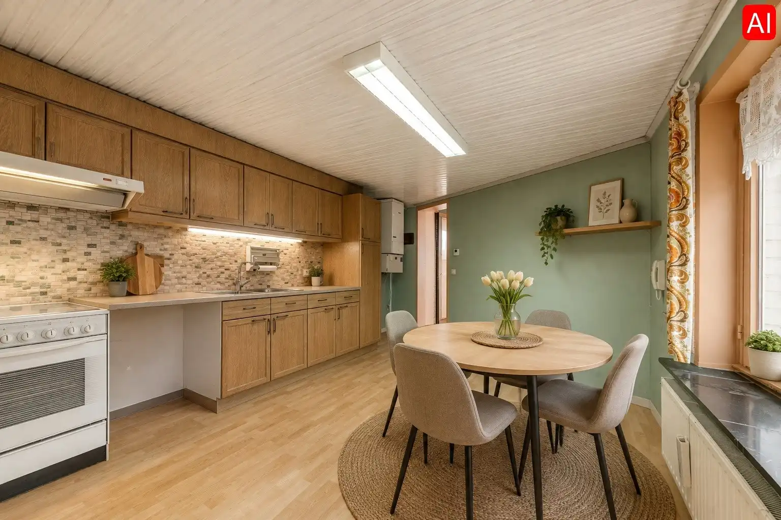 TE RENOVEREN WONING MET TUIN, GARAGE EN BIJGEBOUW IN AARSELE foto 4