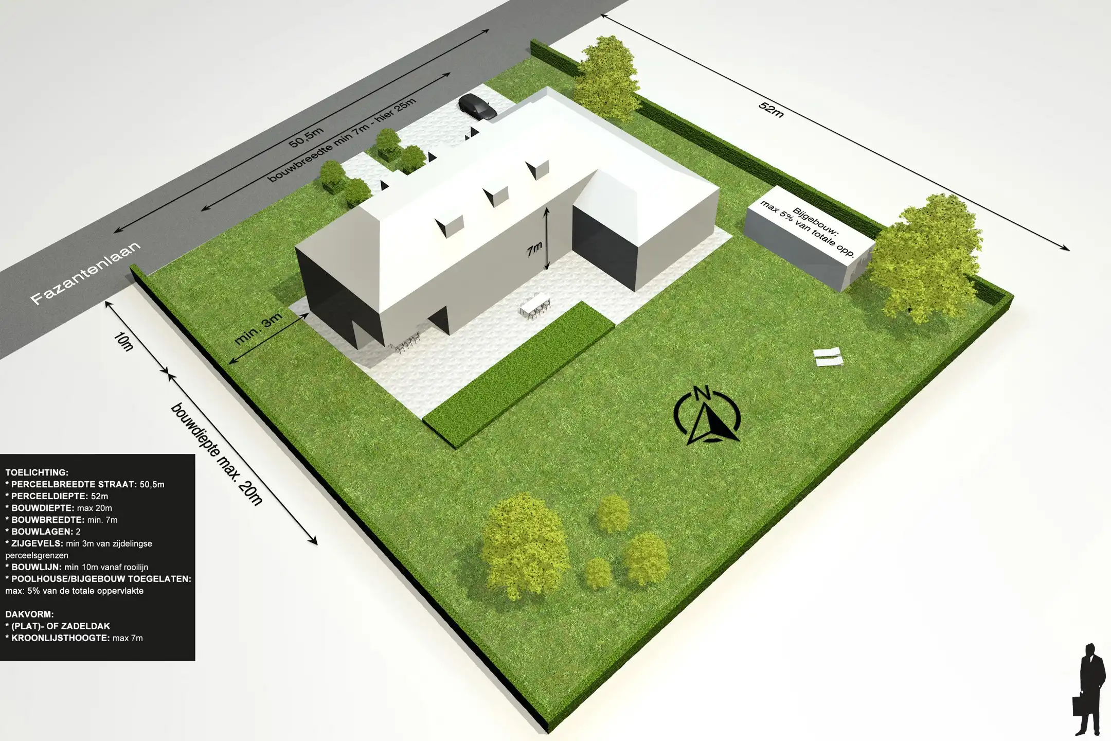 Zuidgeoriënteerde bouwgrond van ca. 2.502 m² te Oostmalle foto 2
