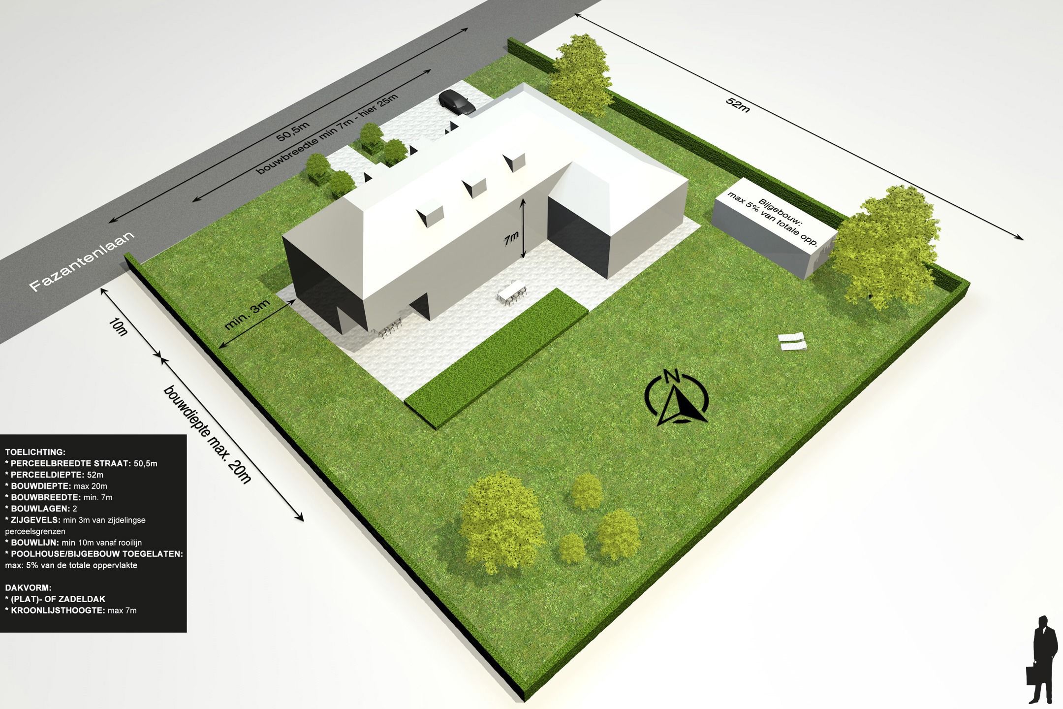 Zuidgeoriënteerde bouwgrond van ca. 2.502 m² te Oostmalle foto 2
