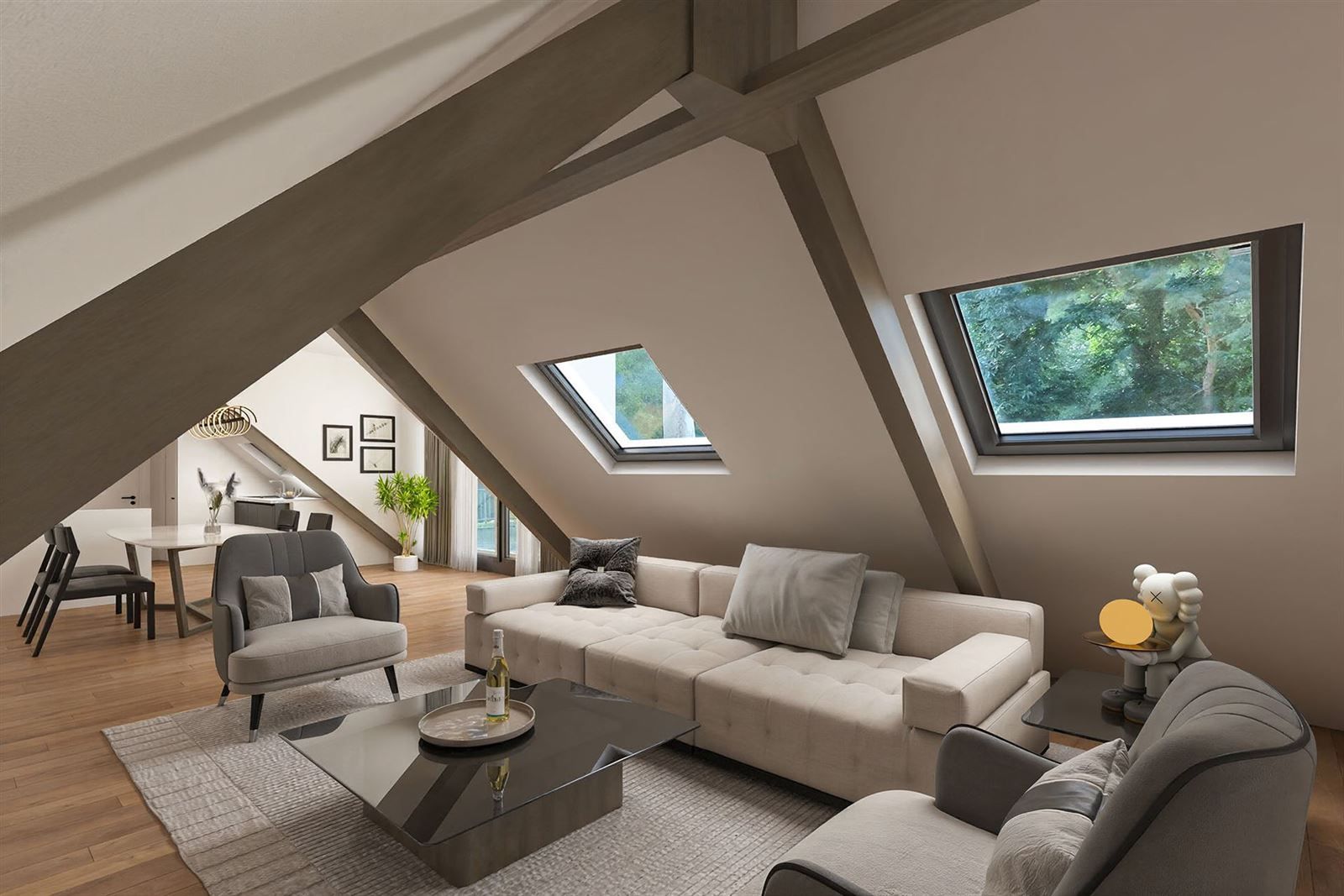 Hoofdfoto van de publicatie: Appartement met 2 slaapkamers + garagebox te Buizingen 