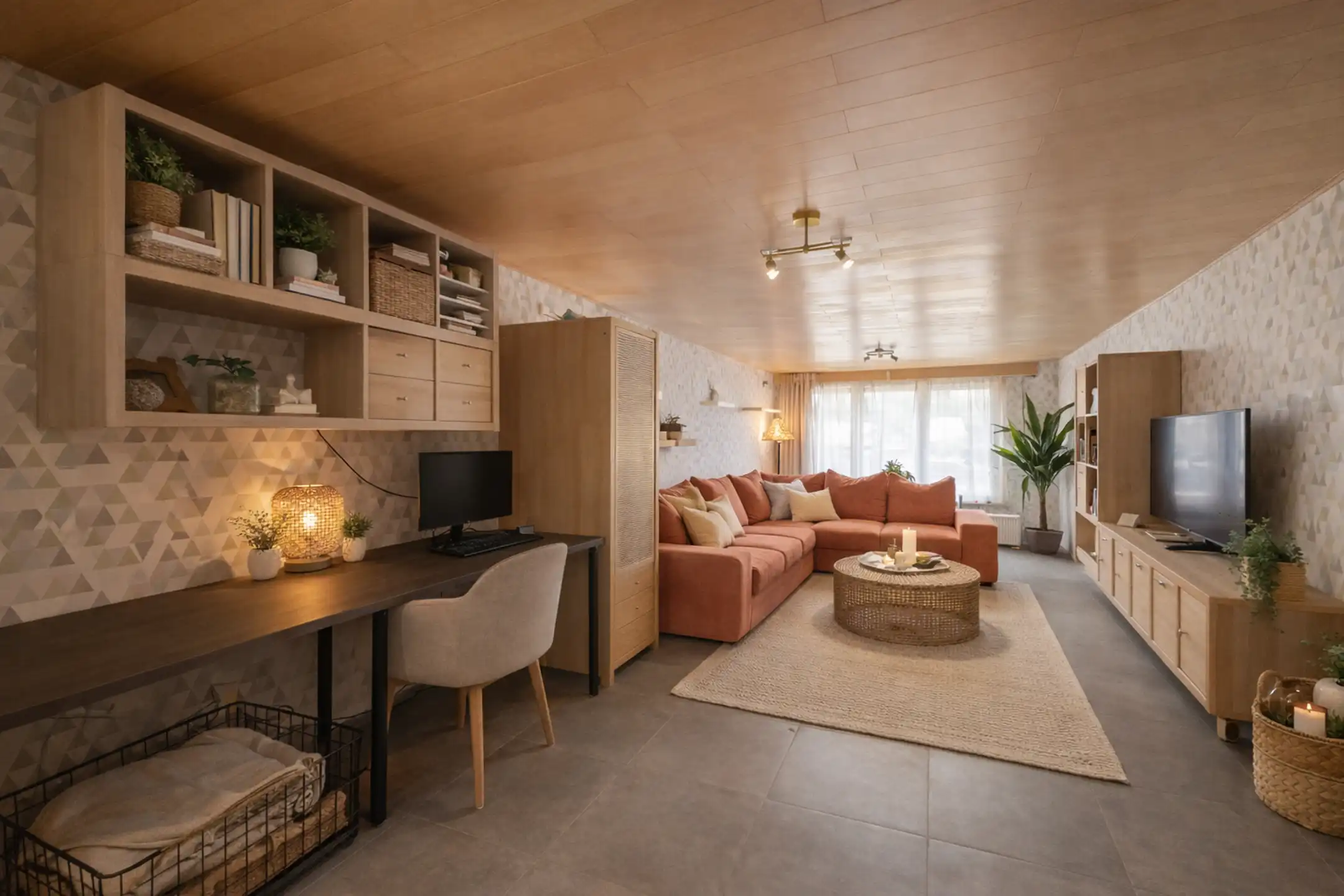 Halfopen woning met garage en tuin in Harelbeke foto 6