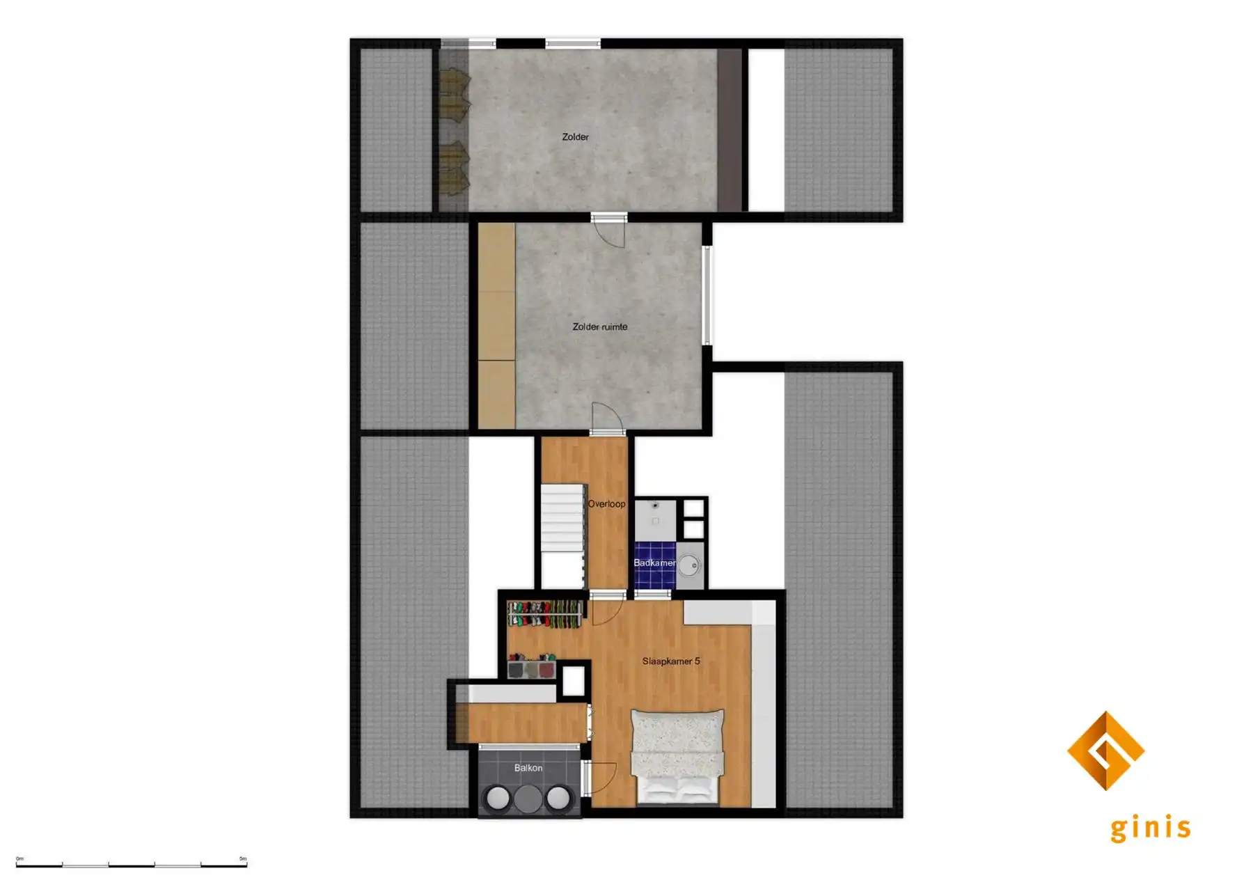 Zéér ruime woning op een mooi perceel van 17a82ca met 5 slaapkamers en uitbreidingsmogelijkheden op de eerste verdieping! foto 44