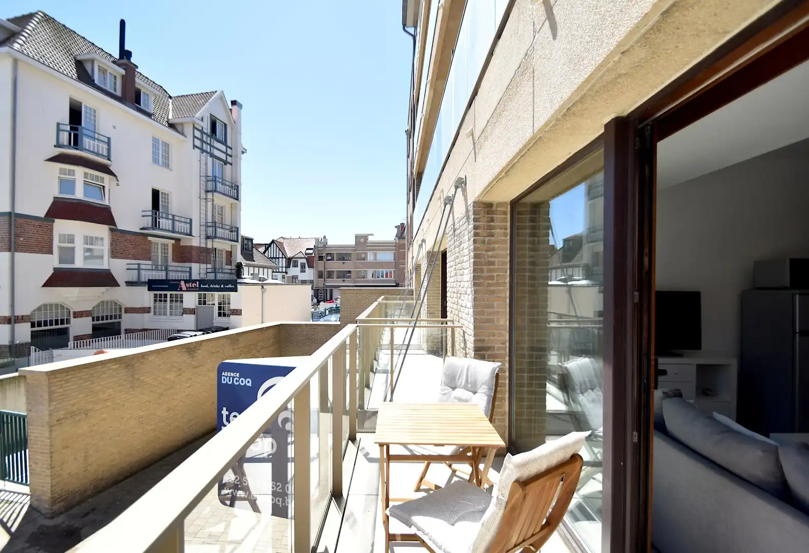 Zonnige studio te koop met zuidterras, in residentie op de Zeedijk foto 4