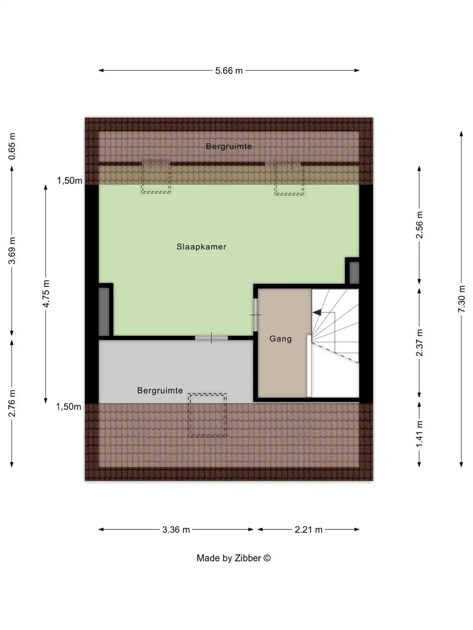 Zeer goed onderhouden woning met 3 slaapkamers, bureau + prive staanplaats  foto 25