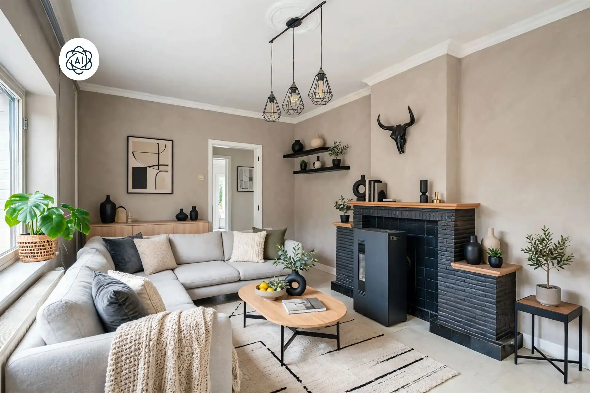 Bel-etagewoning met 3 slpk, garage en tuin in Vloesberg foto 2