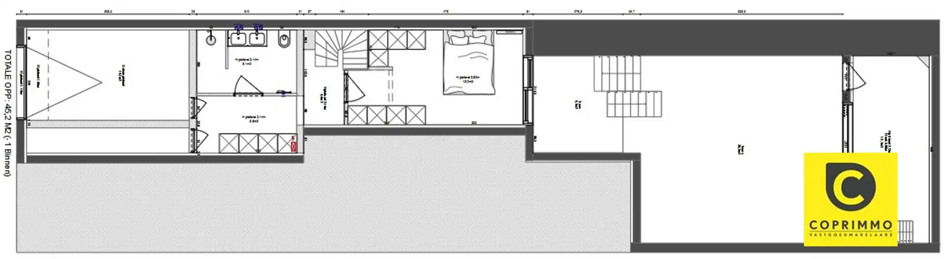 Te renoveren souterrain met stadskoer, achterhuis en garage op 't Zuid! foto 12