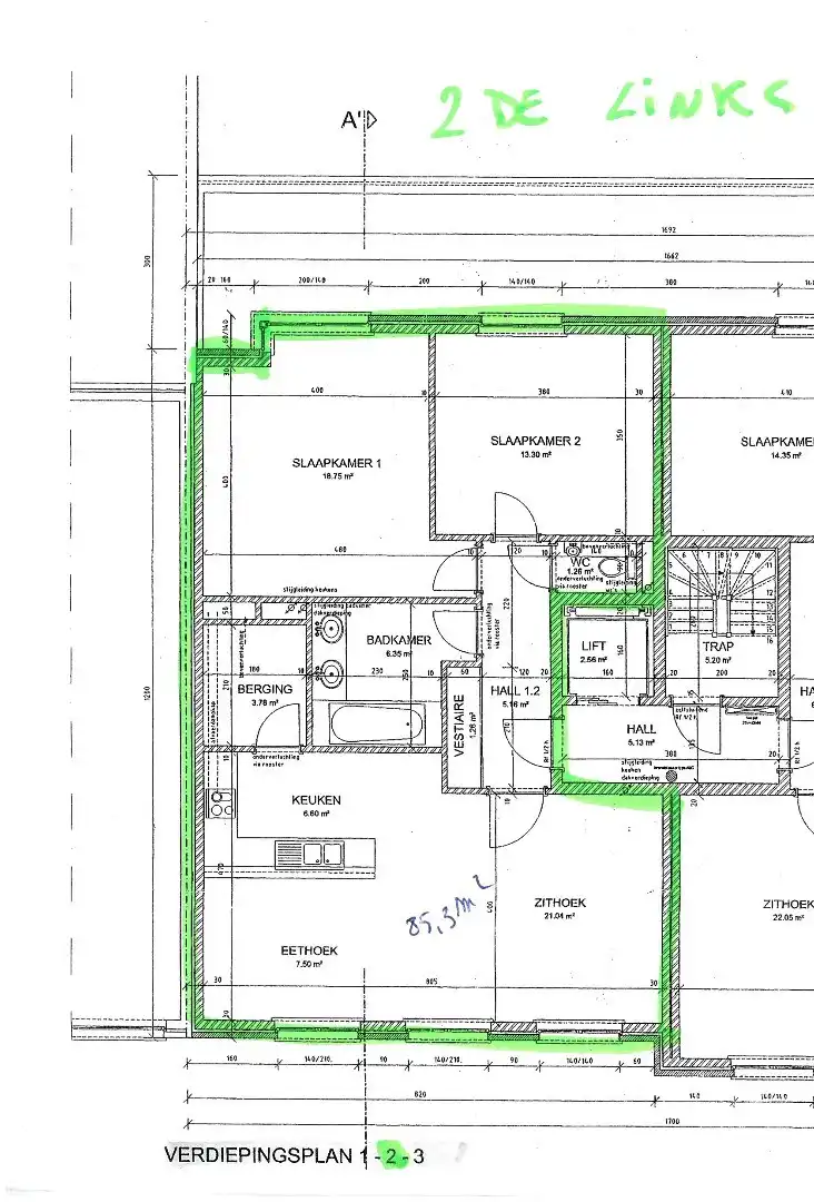 Modern, ruim appartement met 2 ruime slaapkamers in centrum Tienen foto 9