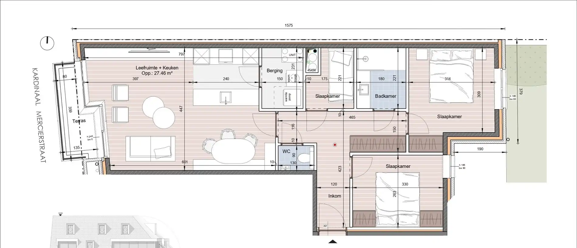 Ruim appartement met terras in Residentie Antoine – Heist foto 7