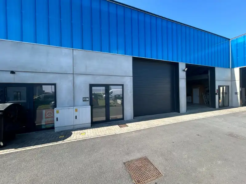 Magazijnruimte van 88 m² met mezzanine (±35 m²) en parking in Evergem foto 13