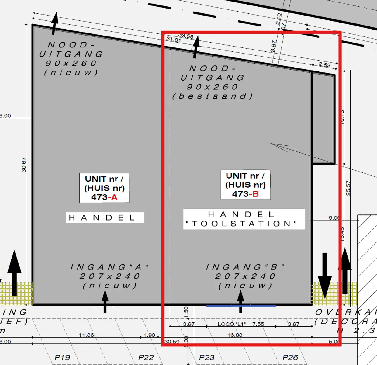 Baanwinkel 431 m² te huur – Roeselare foto 5