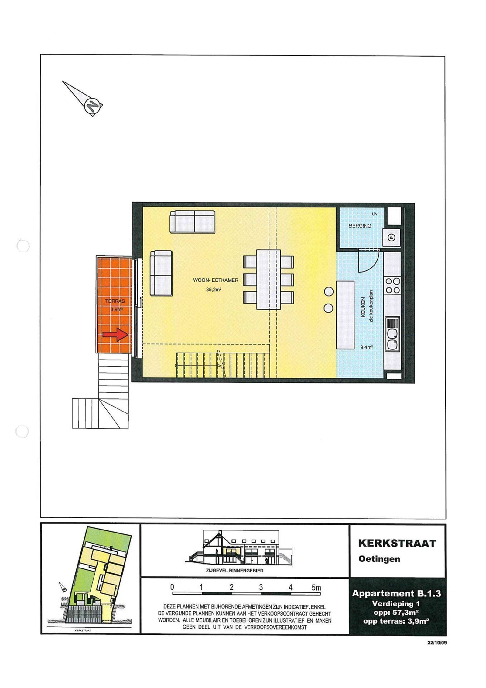 Duplex-appartement met 2 slaapkamers TE HUUR te Oetingen foto 14