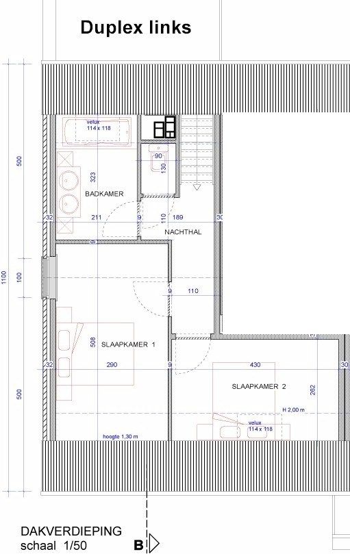 RUIM DUPLEX APPARTEMENT MET DAKTERRAS EN GARAGE foto 12