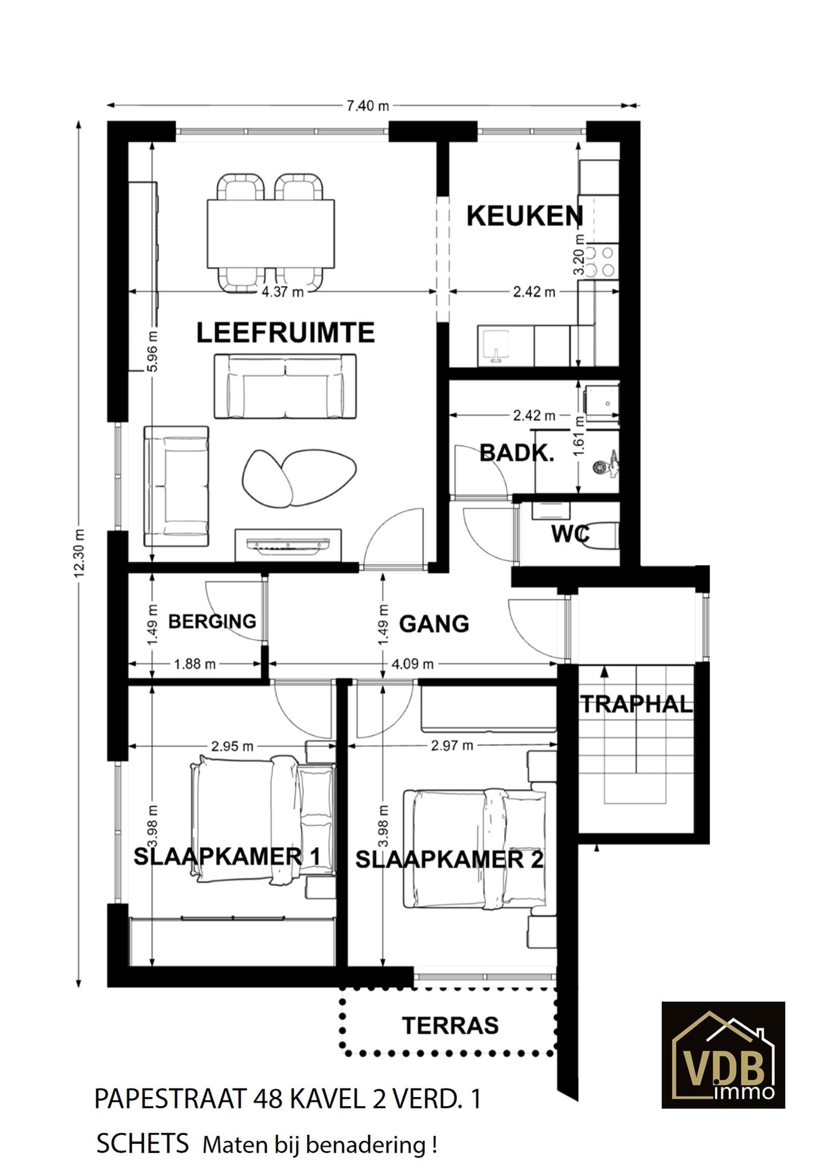 GERENOVEERD APPARTEMENT - 2 SLAAPKAMERS foto 4