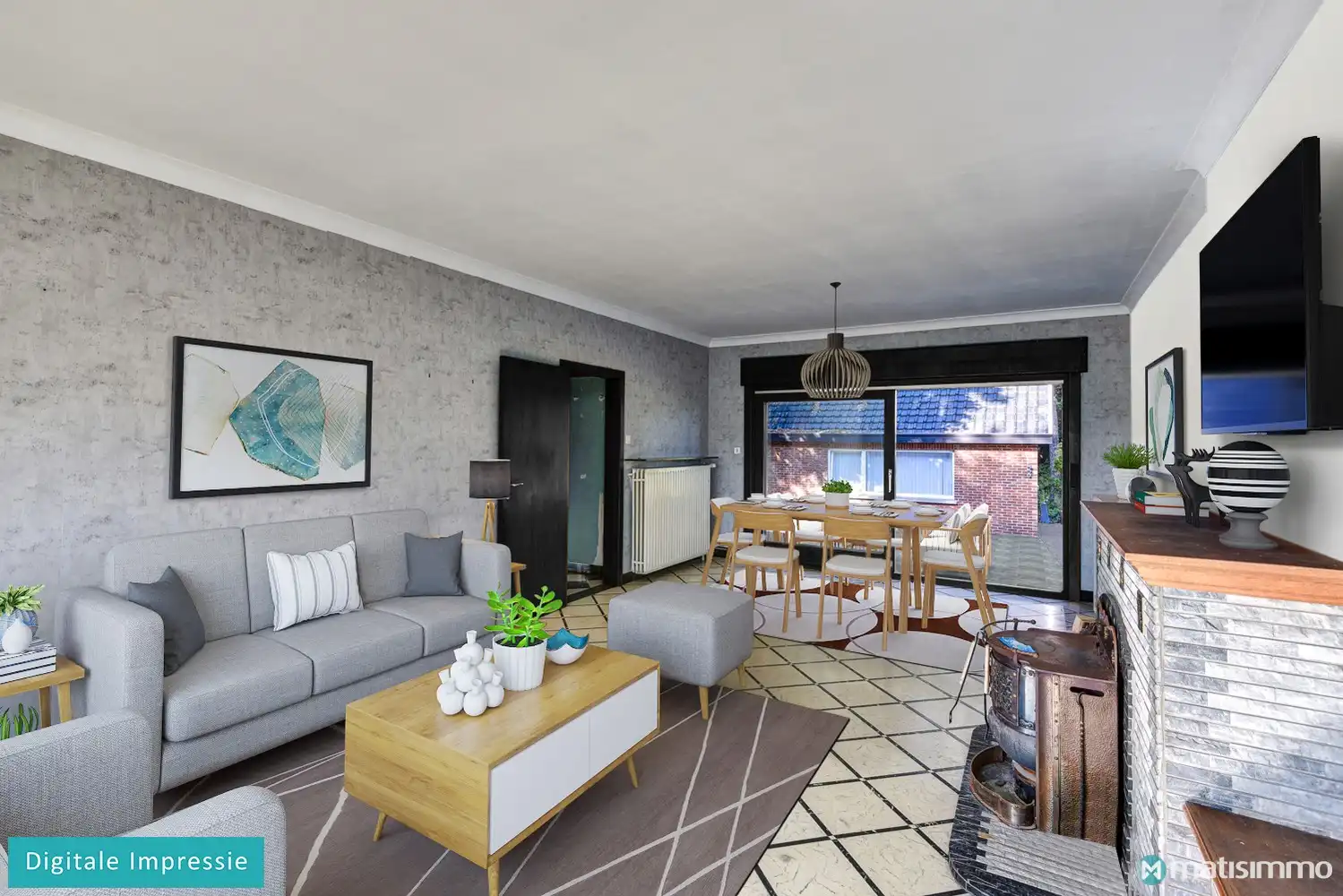 ZEER RUIME&nbsp;TE RENOVEREN&nbsp;GEZINSWONING MET 4 SLAAPKAMERS EN BIJGEBOUW VAN +- 100 M2&nbsp;OP PERCEEL VAN 1HA 29A 93CA IN DIEPENBEEK foto 2