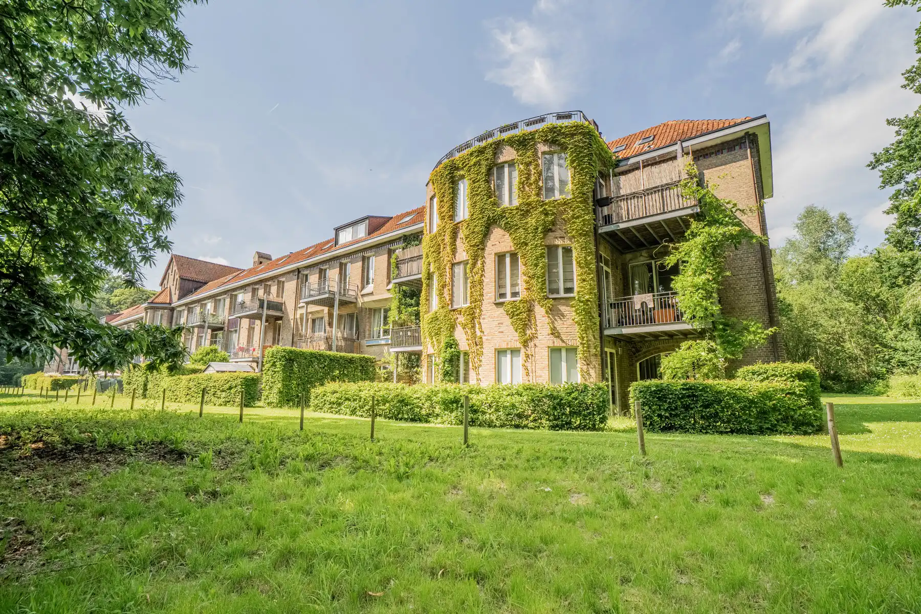 Gelijkvloers erfgoedappartement met tuin in Halle foto 3