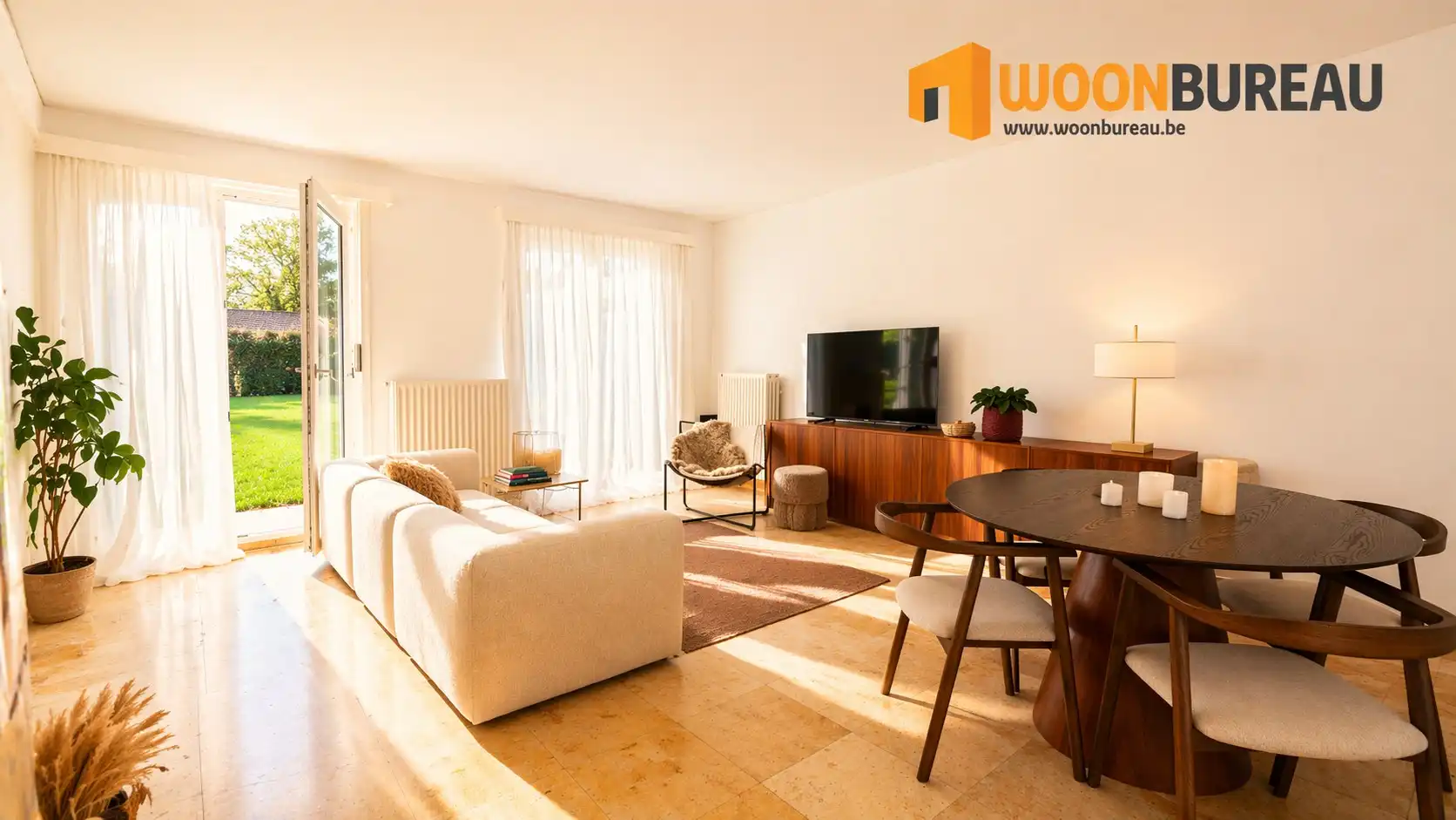 Gelijkvloers appartement met tuin en garagebox foto 2