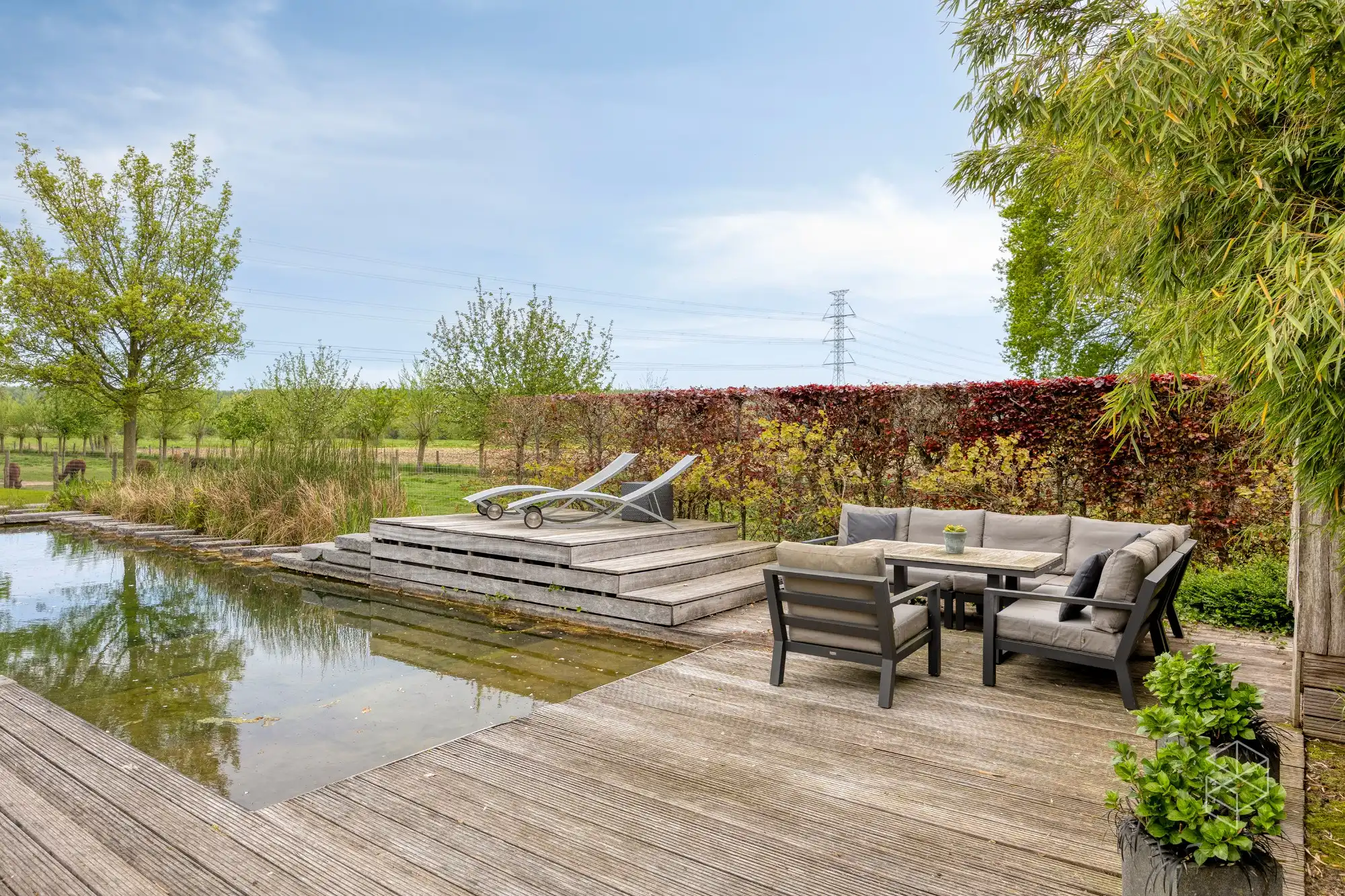 Karaktervolle villa met polyvalent bijgebouw, zwemvijver & aangelegde tuin met uitweg op 4.012m² foto 14