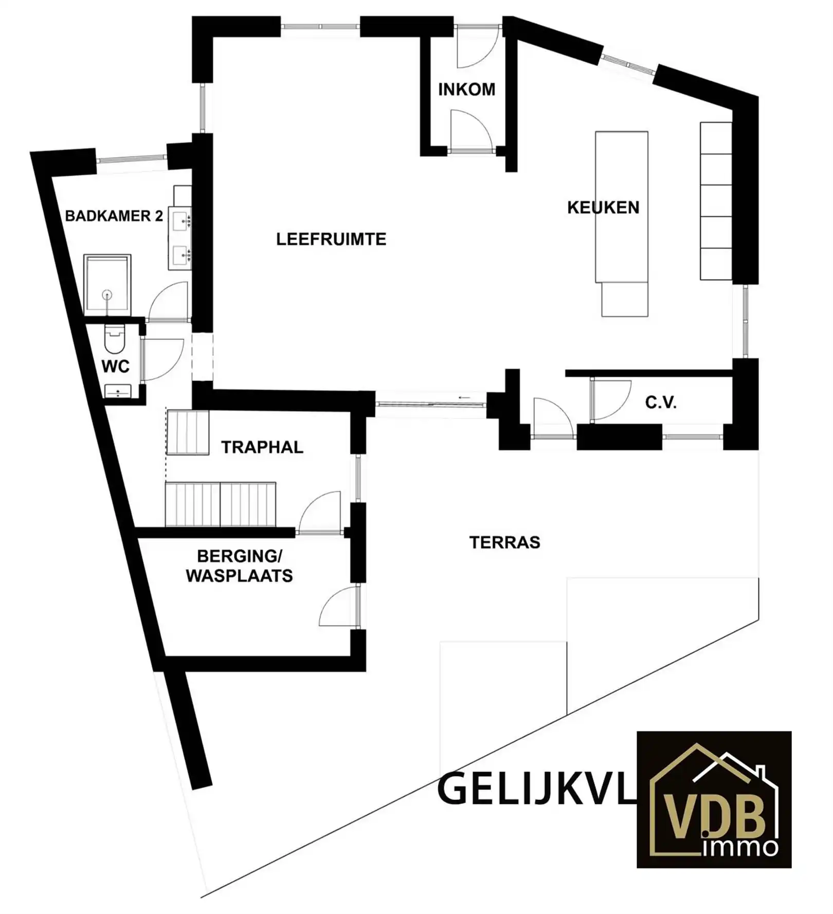 Ruime, volledig gerenoveerde halfopen bebouwing met 3 slaapkamers, carport en aangelegde tuin op toplocatie te Riemst foto 7