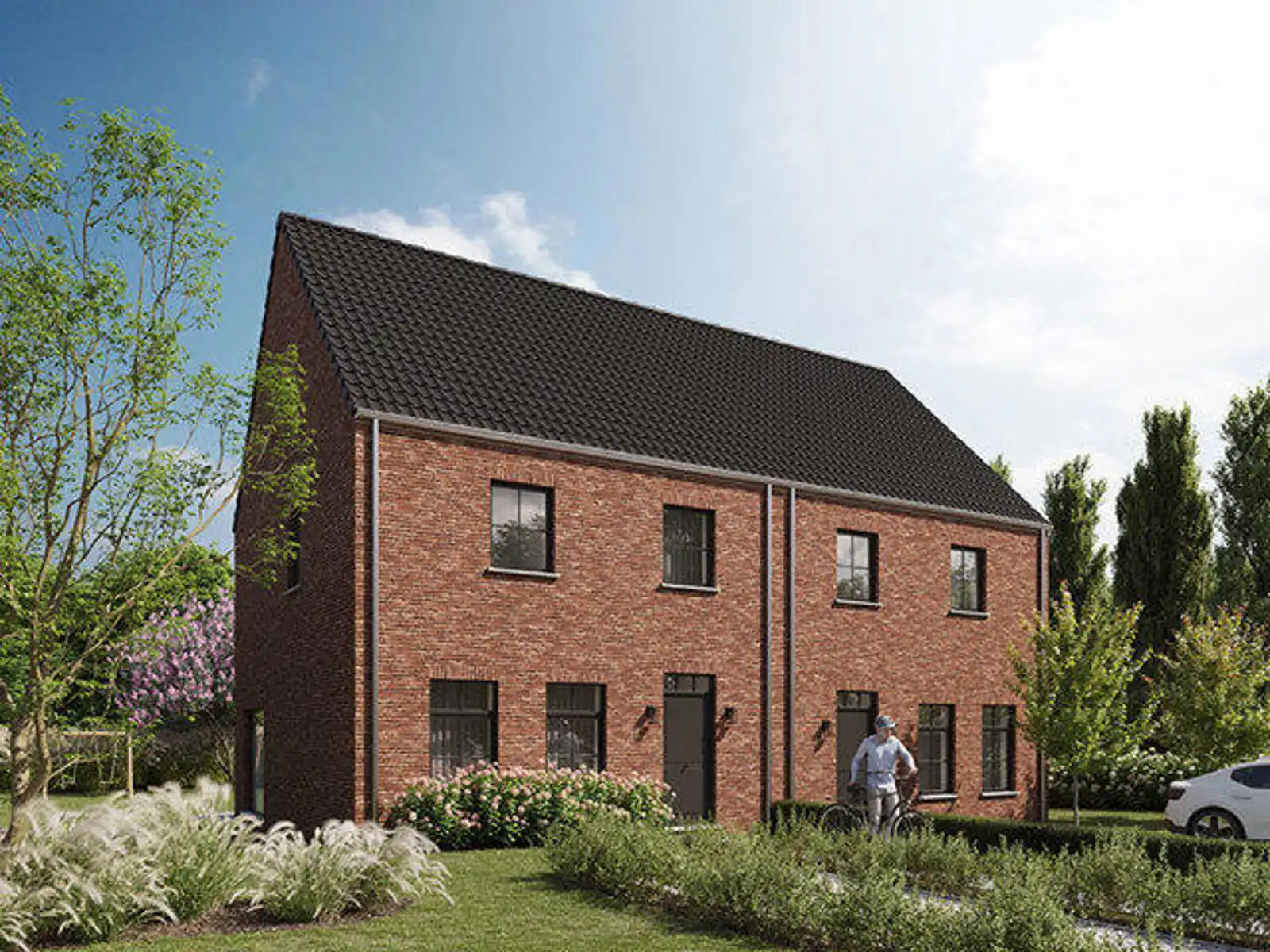 2 nieuwbouwwoningen in groene omgeving foto {{pictureIndex}}