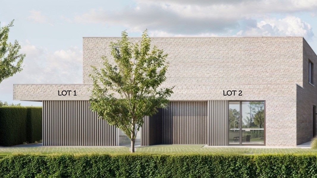 Tijdloze halfopen nieuwbouwwoning met 3 slaapkamers + gelijkvloerse slaapkamer op 461 m2 foto {{pictureIndex}}