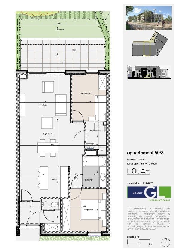 Nieuwbouwapp. met 2 slpks, terras en tuintje foto 9