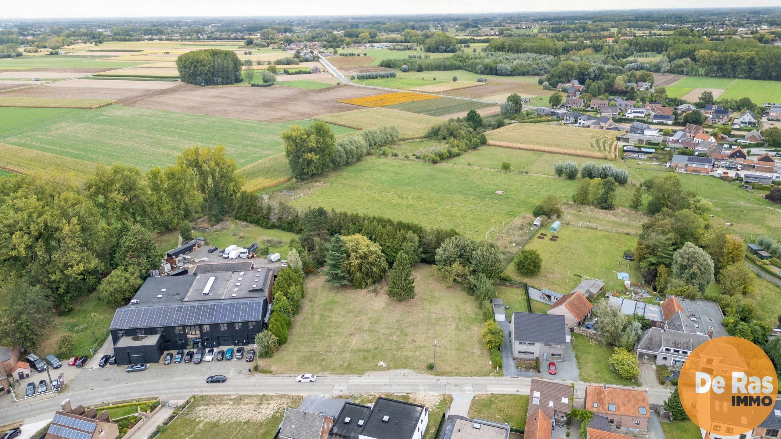 BAVEGEM- Bouwgrond (lot 1) voor halfopen bebouwing met weide foto 3