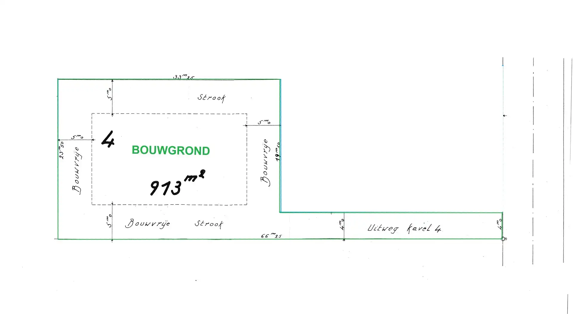 Rustig gelegen bouwgrond (913m²) nabij het Hannecartbos. foto 4