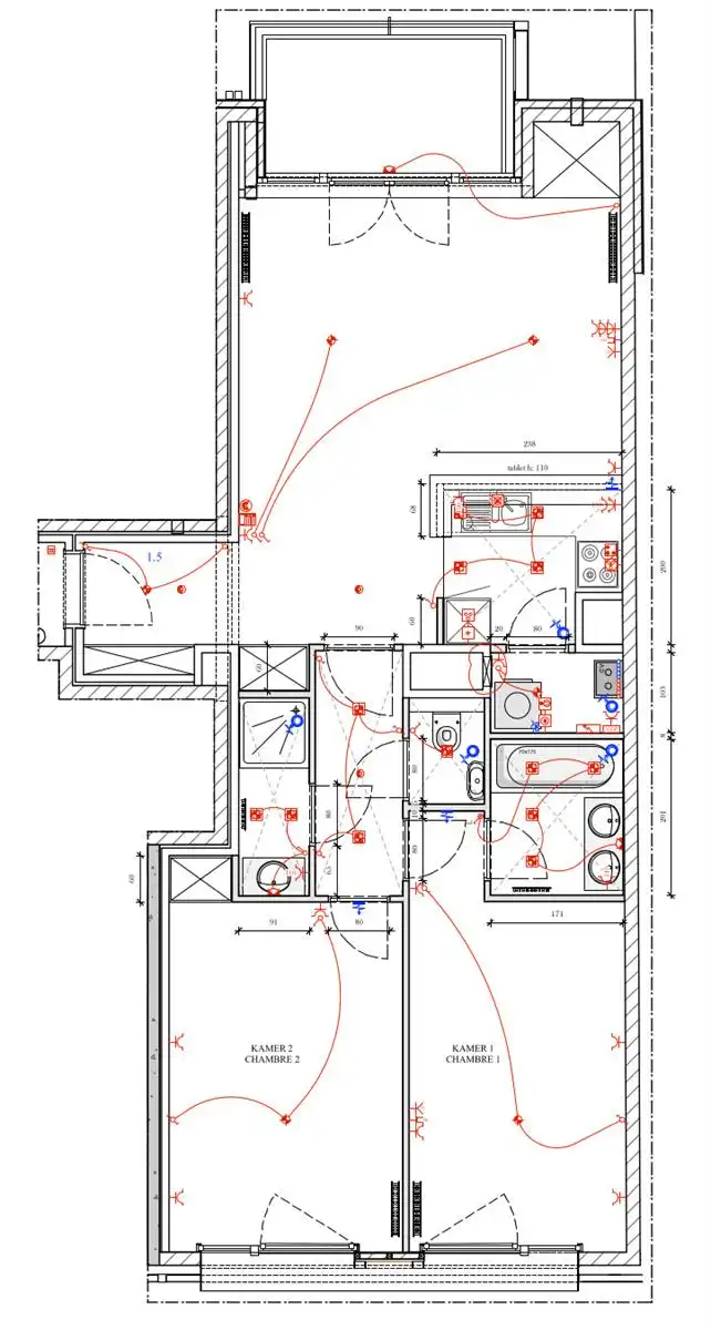 Prachtig appartement - 2 kamers met terras foto 19