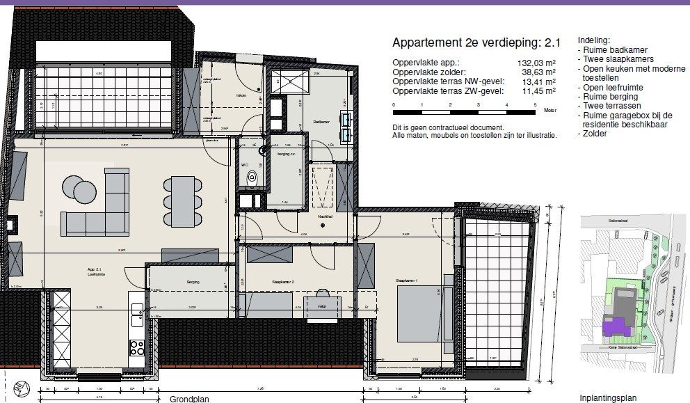 Nieuwbouwappartement met 2 slaapkamers en 2 terrassen in centrum Koekelare  foto 26