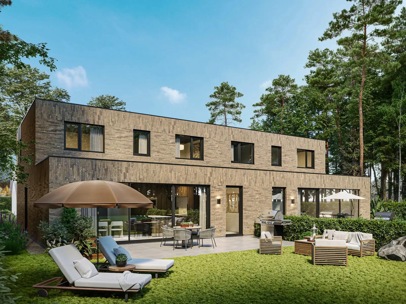 Moderne BEN-woning met zicht op groen foto 2
