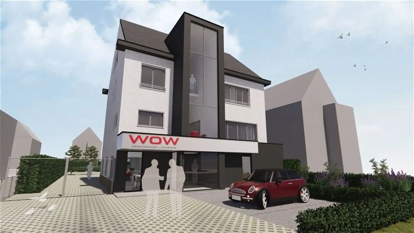 Af te werken kantoorgebouw op zichtlocatie langsheen  N9 foto 2