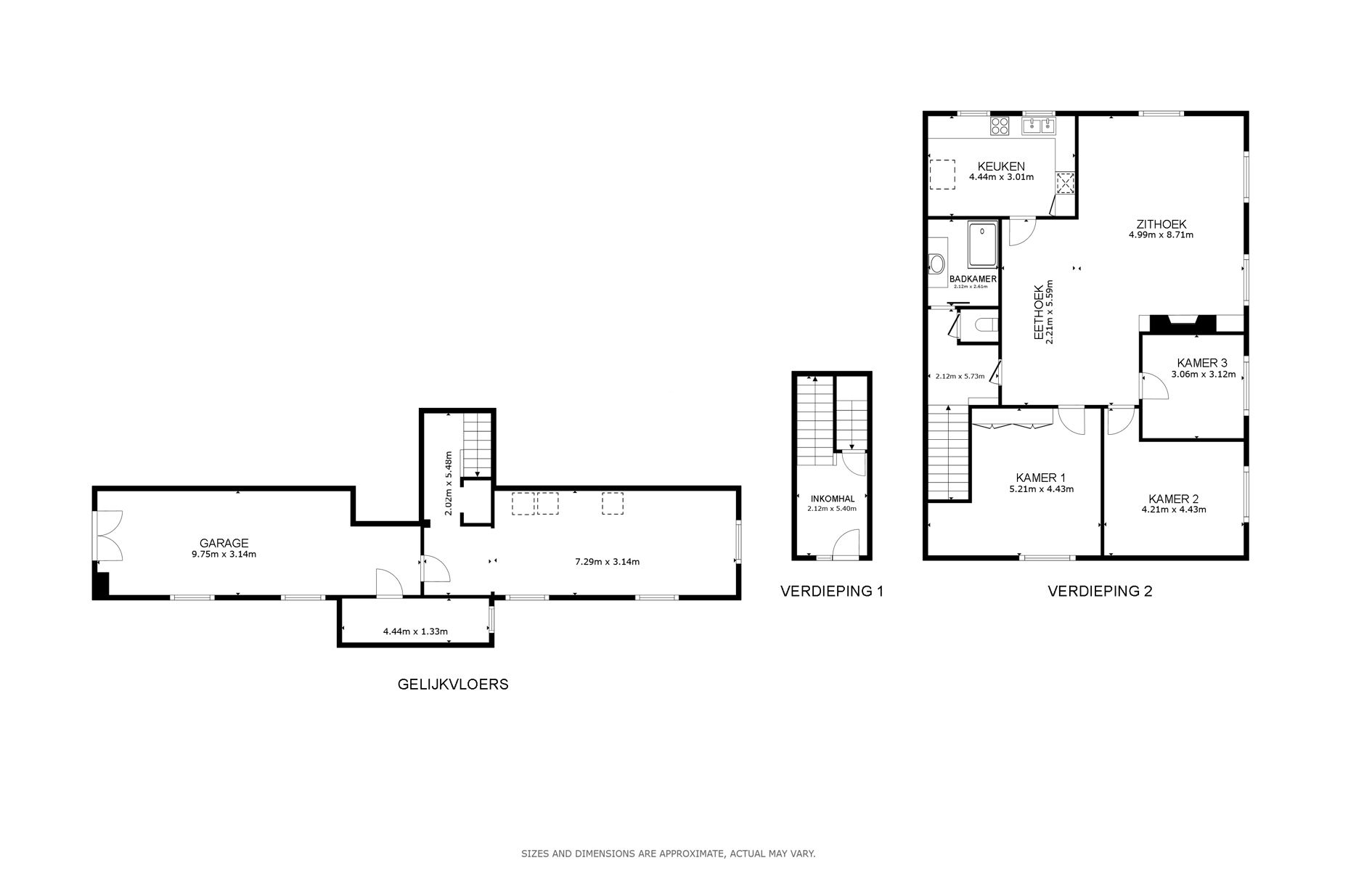 Ruim en lichtrijk appartement met grote garage en atelier foto 13