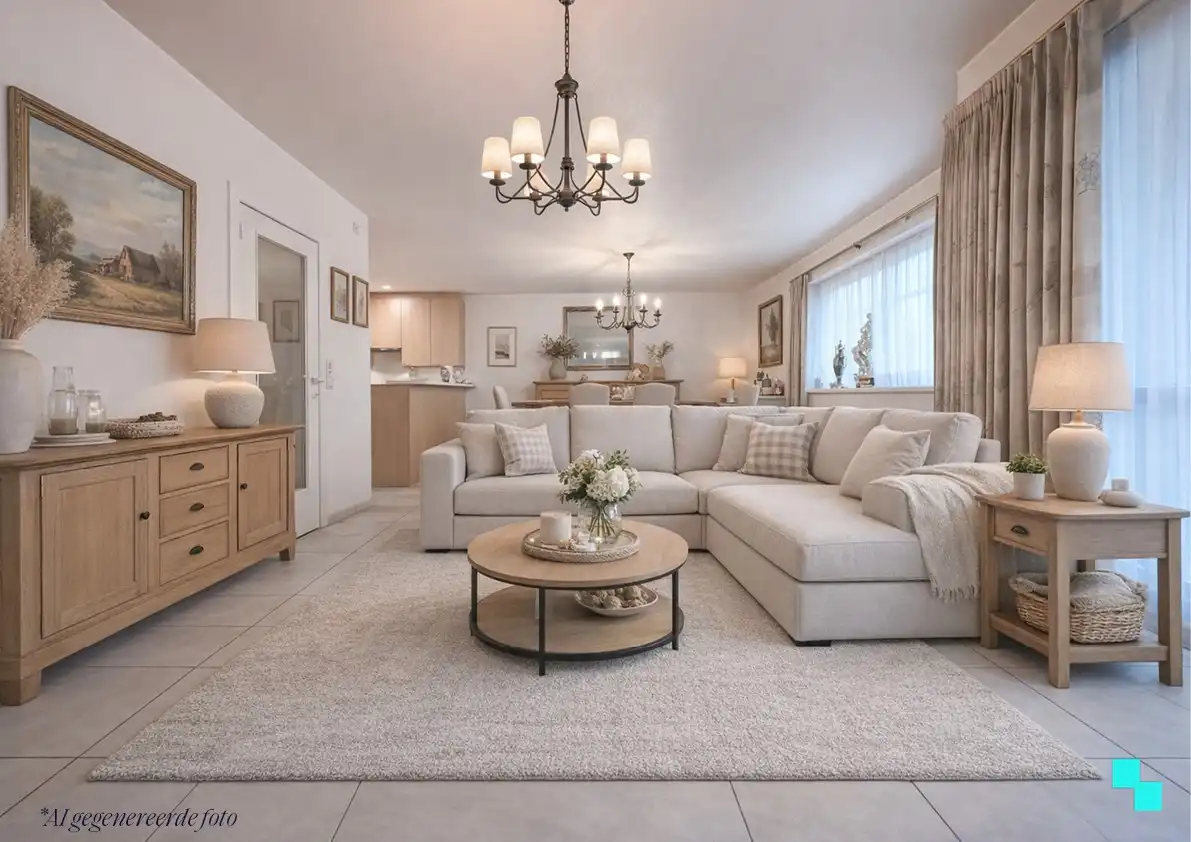 Ruim en instapklaar tweeslaapkamer appartement in hartje Izegem foto {{pictureIndex}}