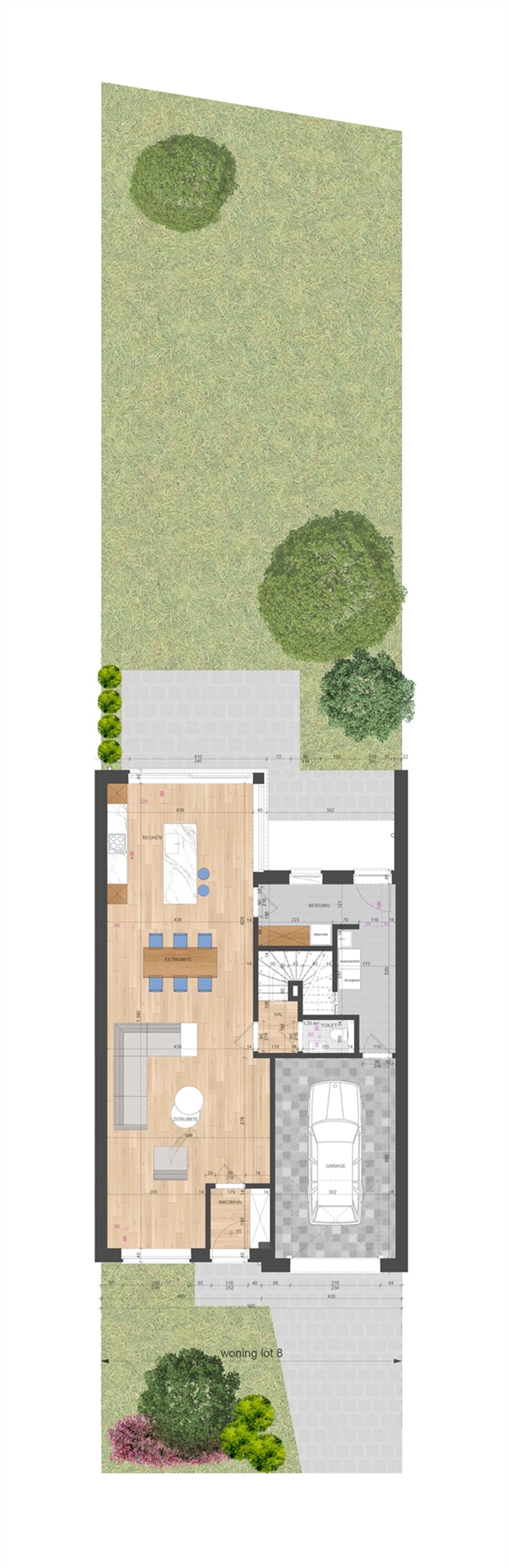 NIEUWBOUWWONING MET 3 SLAAPKAMERS UITERST CENTRAAL DOCH RUSTIG GELEGEN TE ZONHOVEN foto 5