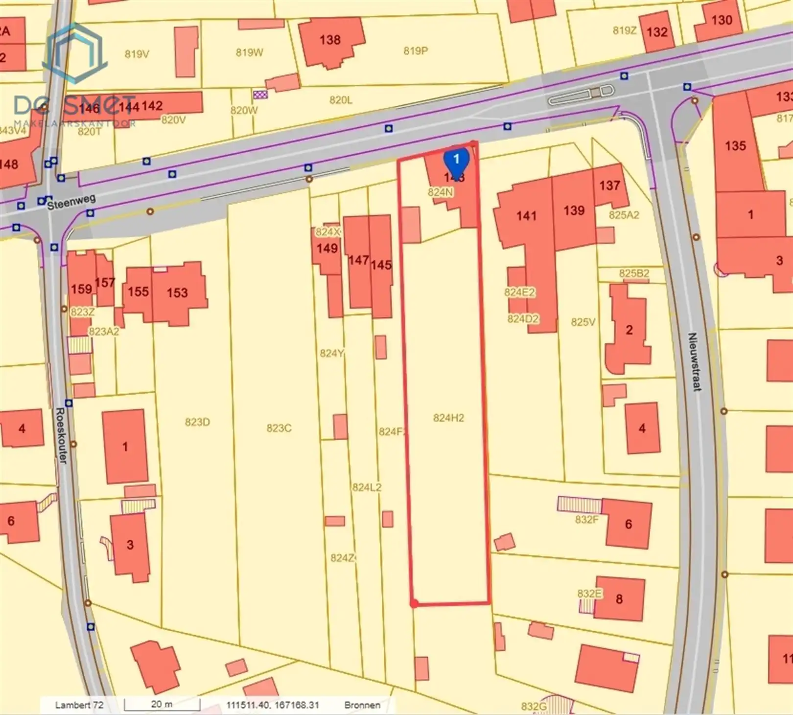 Projectgrond met potentieel voor open of 2 halfopen bebouwingen Topligging aan station Lierde foto {{pictureIndex}}